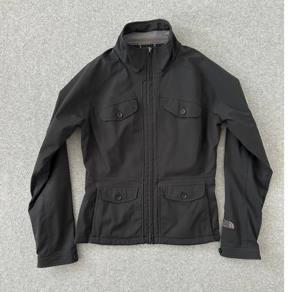 The North Face Adventure Series Softshell Field Jacket Women Medium Black Tech